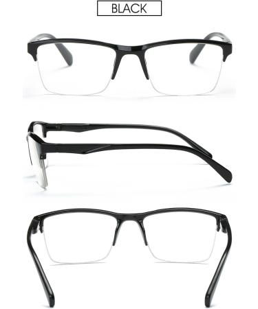 Vevesmundo Modern Half Frame Reading Glasses for Men & Women - Multiple Strengths +0.75 to +4.0 - Stylish Seive Aid - Buy Online on GoSupps.com