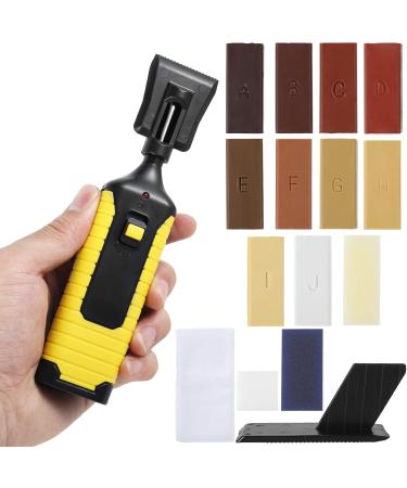 Professional Floor Repair Kit - DIY Scratch & Crack Repair Tool for Hardwood Furniture | Ihvewuo - 11 Wax Blocks Included (Yellow - Buy Online on GoSupps.com