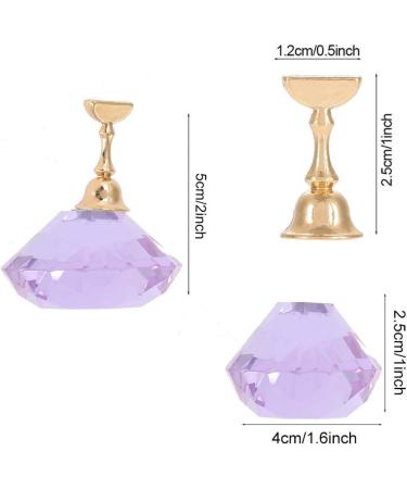 Nail Tip Stand Practical Nail Tip Holder Exquisite Diy At Home For Professional Salon(purple) - Buy Online on GoSupps.com