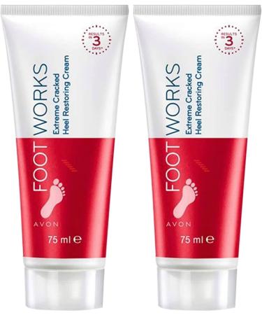 Avon Foot Works Maximum Strength Cracked Heel Cream - Set of 2 | Hydrating Foot Care Solution - Buy Online on GoSupps.com