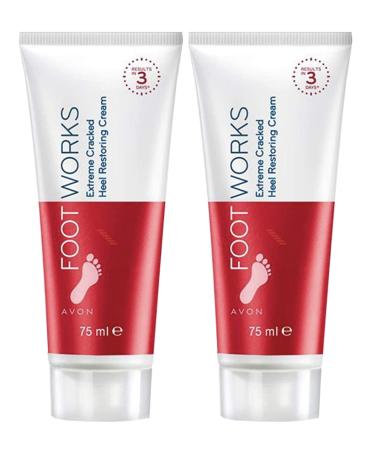 Avon Foot Works Maximum Strength Cracked Heel Cream - Lot of 2