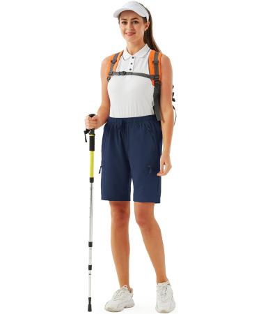 URBEST Women's Quick Dry Hiking Cargo Shorts - Lightweight Summer Shorts for Outdoor Activities - Blue (Size Large) - Buy Online on GoSupps.com