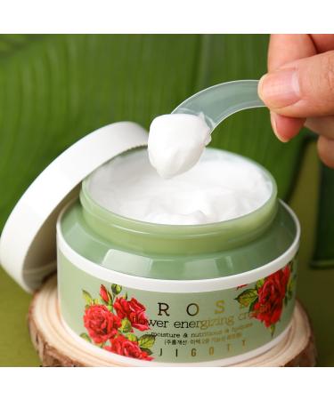 Rose Flower Energizing Cream 3.38 FL OZ - Hydrating Skincare for Glowing Skin | International Shipping - Buy Online on GoSupps.com