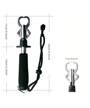 Professional Fish Gripper with Scale Stainless Steel Fish Holder Grabber 33 Pound Fish Lip Grip Boga Grip Fishing Tool - Buy Online on GoSupps.com