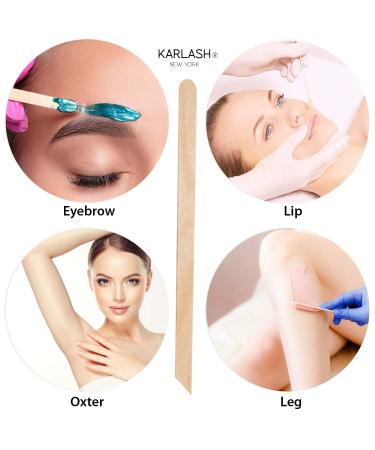 100 Small Wax Sticks Wood Spatulas for Body Hair Removal - Pack of 100 - Buy Online on GoSupps.com