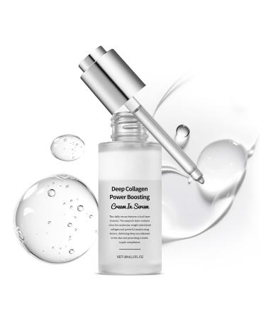 30ML Deep Collagen Anti-Wrinkle Serum Intense Firming & Hydrating Treatment Anti Aging Face Serum with Hyaluronic Acid Elasticity for Aged Skin