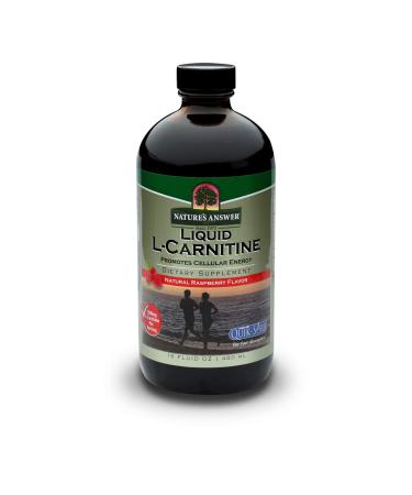 Nature's Answer Liquid L-Carnitine Raspberry Flavor 1200 mg 16-Fluid Ounces Cellular Energy Dietary Supplement 16 Fl Oz (Pack of 1)
