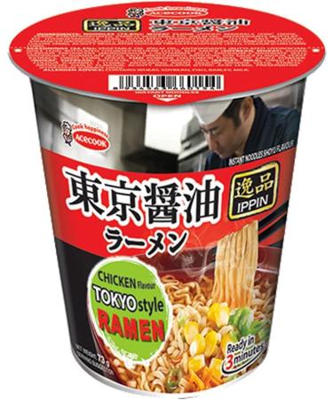 Acecook Ippin Instant Ramen Cup Tokyo Shoyu Flavour 73g (12 Cups) - Buy Online on GoSupps.com