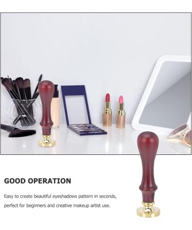 Beatifufu 2 Pcs Dispensing Plate Tool Eye Shadow Tool Vintage Envelopes Eyeshadow Stamp for Eyes Wooden Handle - Buy Online on GoSupps.com