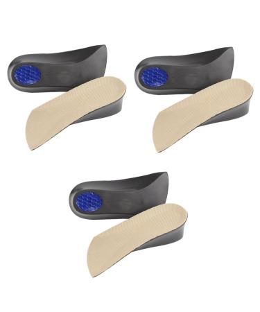 GLEAVI 3 Pairs Shoe Inserts Height Increase Insert Shoe Lifts Invisible Insole Shoe Pads Heel Lift Inserts Men and Women Half Pad Increased