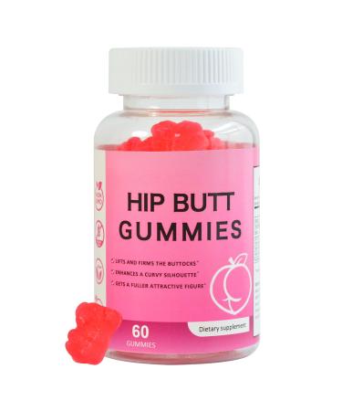 Laicuherb BBL Gummies for Women Curves-Berry Flaovr Booty Gummies with Vitamin A C B6 60 Count Bear Shape Herbal Blend