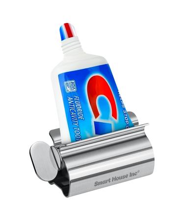 Toothpaste Squeezer Tube Roller Stainless Steel Tube Squeezer Rollers, Saves Toothpaste, Creams, Puts an end to Waste - Simple and Practical (Silver)