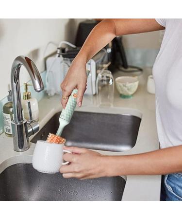 Valink Electric Baby Bottle Brush Set - 4PC Silicone Cleaning Brushes USB Rechargeable Green Includes Flashing Lifter Straw Cleaner - Buy Online on GoSupps.com