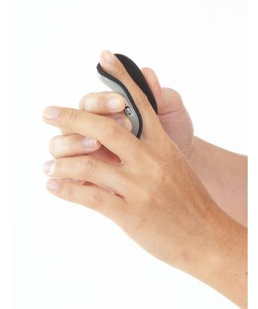 Neo G Finger Splint Easy-Fit - Support For Trigger Finger Mallet Finger Baseball Finger Strain Sprains Broken Fingers Basketball - Patented Design - Class 1 Medical Device - Large - Grey Large: 6.5 CM // 2.6 IN