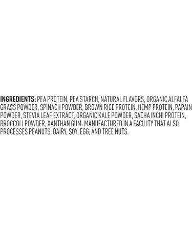 Vega Protein & Greens Powder Vanilla 18.6 oz - Gluten-Free Dairy-Free Vegan Plant-Based Protein Non-GMO - Buy Online on GoSupps.com