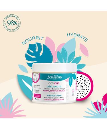 Acticurl Curl Whipped Cream - Define & Hydrate Curls with Dragon Fruit & Aloe Vera - 300 ml for Bouncy Effortless Styling - Buy Online on GoSupps.com