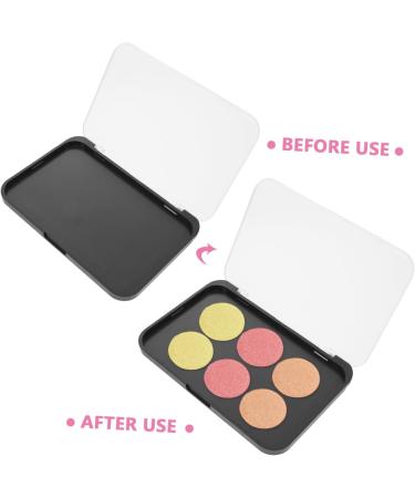  minkissy minkissy 3 Piece Eyeshadow Palette with Frosted Coverage Lid Convenient Blusher Storage Box for DIY Lightweight Compact for Travel Daily Use - Buy Online on GoSupps.com