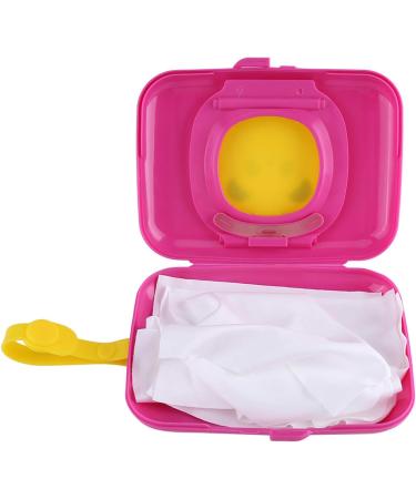 Wet Wipes Box Baby Outdoor Portable Wet Tissue Dispenser Case Infant Reusable Stroller Pram Wipes Box Convenient Fabric Case for Travel(Rose + Yellow) Baby Tissue - Buy Online on GoSupps.com