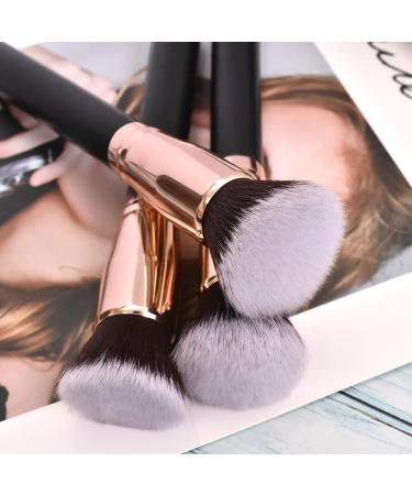 Runioney 3 Pieces Makeup Brushes for Foundation Loose Powder Concealer Blush Brush Professional Cosmetic Beauty Makeup Tool - Buy Online on GoSupps.com