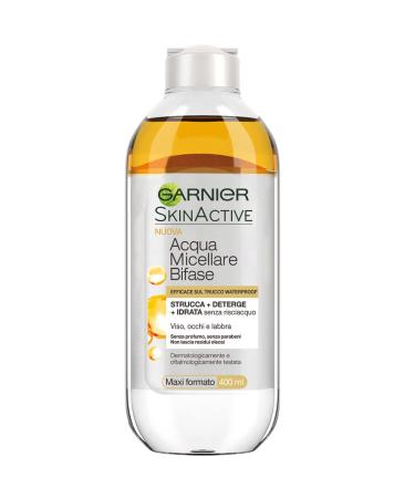 Garnier Water Micelles Biphases with Argan Oil Effective on Trick Waterproof 400ml Pack of 3