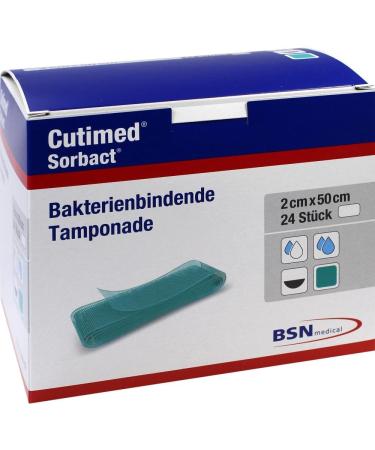 Cutimed Sorbact tampons 2x50 cm 24 pcs