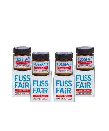 FUSSFAIR Callus Remover - Balm Cream - Callus Balm - Natural Callus Removal with Cream | (4-pack (120ml))