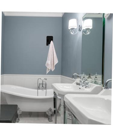 HEMOTON Acrylic Door Hook 8pcs Bathroom Hook Shower Door Wall-Mounted Towel Hanger Organizer Hangers Rack for Bathrooms Plug 6X4.5X2.8CM Black - Buy Online on GoSupps.com