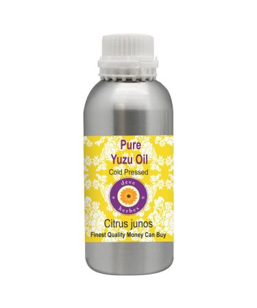 Deve Herbes Pure Huile de Yuzu (Citrus junos) Press Froid qualit th rapeutique naturelle 630ml (21 oz) 630 ml (Lot de 1)