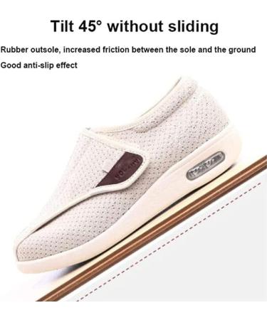 YSDQ Diabetic Slippers - Breathable Lightweight Adjustable Closure Sneakers for Men and Women - Extra Wide Orthopaedic Comfort Shoes for Swollen Feet - Buy Online on GoSupps.com