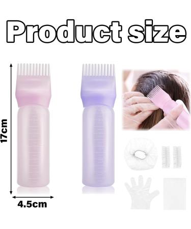 8 pcs Root Comb Applicator Bottle Hair Oil Applicator Bottle Hair Dye Brush Bottle Hair Oil Applicator Bottle Applicator Bottle for Hair Root Comb Color Applicator Bottle Squeeze Bottle - Buy Online on GoSupps.com