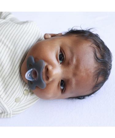 Buy Difrax Natural Silicone Baby Pacifiers 0-6 Months - 2 Set - BPA-Free Optimal Air Supply Light Blue & Gray - International Shipping Available - Buy Online on GoSupps.com