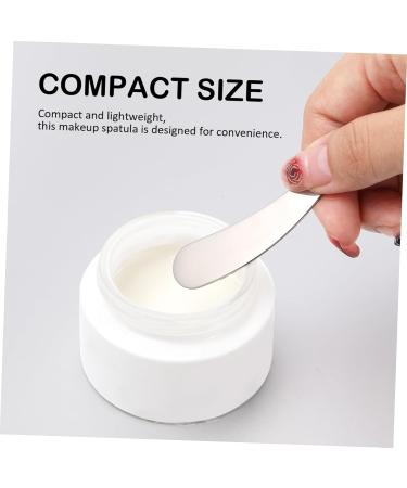 Gogogmee 2pcs Cosmetic Spatula Face Cream Scoop Cosmetics Spatula Face Spatula Mini Spatula for Cosmetics Makeup Spatula Small Make up Spatula Tool Metal Makeup Spatula Esthetician Supplies - Buy Online on GoSupps.com
