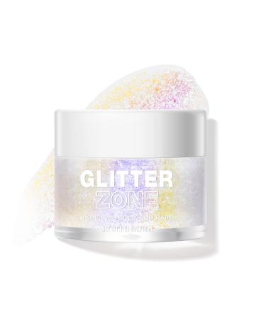 Biodegradable Holographic Body Glitter Gel - Cosmetic-Grade, Long-Lasting Glitter for Face, Body, and Hair, Safe and Easy to Use, Perfect for Festivals and Parties, Vegan & Cruelty Free (03)