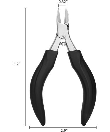 Podiatrist Toenail Clipper for Ingrown and Thick Toenails - Stainless Steel Nipper for Seniors - Professional Pedicure Tool - Buy Online on GoSupps.com