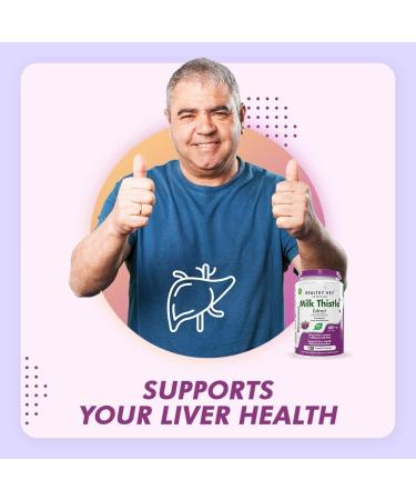 Milk Thistle (Silymarin Marianum) - 600mg Extract - Support Liver Health - 120 Veg. Capsules - Buy Online on GoSupps.com