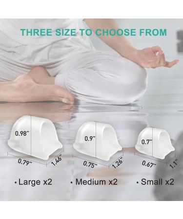 Toe Separator Hammer Toe Corrector for Women - Bunion Corrector for Crooked & Curled Toes | Protect Toes from Rubbing - 6 Pack - Buy Online on GoSupps.com