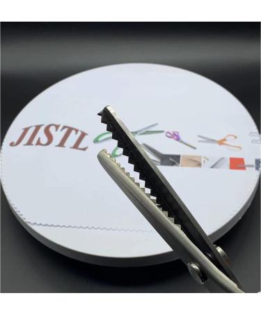 JISTL Green Pinking Shears - Crafts Zig Zag Sewing Scissors with Comfort Grips - Buy Online on GoSupps.com