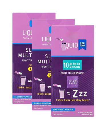 Electrolyte Powder Drink Mix Packets Blueberry Lavender Flavor 30 Count