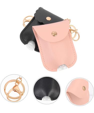 Fomiyes 4-Piece PU Leather Travel Bottles & Keyring Set | Stylish Hand Soap Medallion Key Decor | International Shipping Available - Buy Online on GoSupps.com