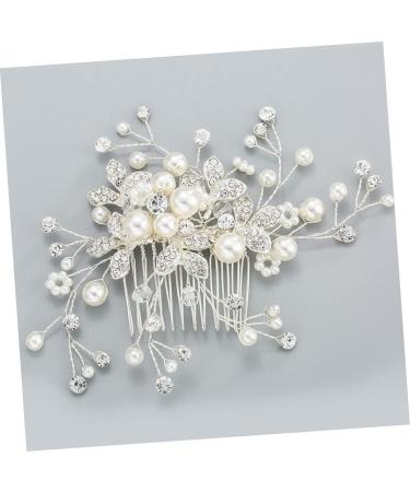 Housoutil Tiara Bridal Headdress Bridal Hair Comb Women Hairpin Wedding Headpiece Hair Dryer Rhinestones Bride - Buy Online on GoSupps.com