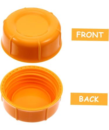 Vaguelly Breastmilk Bottles Cap 20 Pcs Baby Bottle Seal Cap Water Bottle Travel Food Grade Pp Water Proof Leak Proof Lids Orangex2pcs 4.3x4.3x1.5cmx2pcs - Buy Online on GoSupps.com