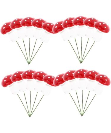 Alipis 60 Pcs Mushroom Cake Toppers Lovely Tiny Mushrooms Birthday Cake Decorations Woodland Theme Cupcake Toppers Cute Mushroom Cupcake Topper Balloon Pump Paper Cup Foam Statue Red - Buy Online on GoSupps.com