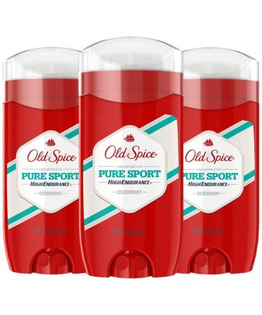 Old Spice Deodorant for Men, Pure Sport Scent, High Endurance, 3 Ounce, Pack of 3 Pure Sport Deodorant, 3 Count
