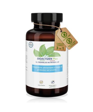 Bioactizen Plus 120 Cps Compl ment Ferments Lactiques Adultes Probiotiques Et Pr biotiques Pour Intestin Avec Enzymes Digestives Compl tes Et Inuline Longue Cha ne Lactobacillus Gasseri Reuteri
