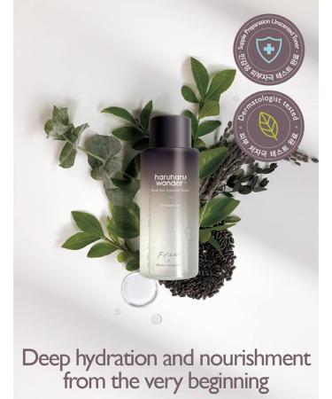 Haruharu Wonder Black Rice Hyaluronic Toner 5.1 fl.oz | Sensitive Skin, Alcohol & Fragrance Free | Vegan, Cruelty Free, EWG Green - Buy Online on GoSupps.com