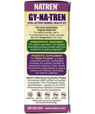 Natren GY Na.Tren Vaginal Health Solution Kit - 2 Bottles for Optimal Vaginal Wellness - Buy Online on GoSupps.com