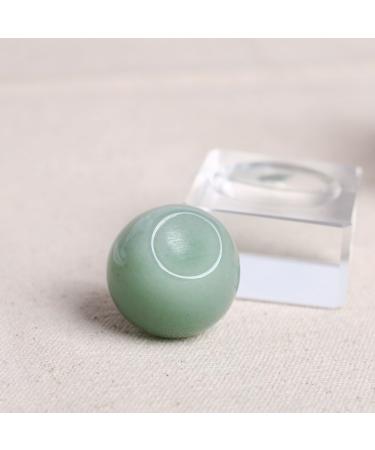 Natural Rose Crystal Carved Apple Figurine Ornament with Alloy Leaf AVG.1.18Inch Home Goods (Color : Green Aventurine) - Buy Online on GoSupps.com