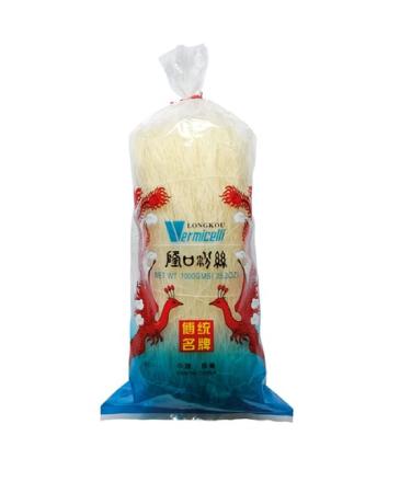 Heuschen & Schrouff GLASS NOODLES VERMICELLES DE FAGIOLO MUNGO LONGKOU DING XI 1 KG Japonais chinois