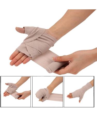 iwobi 4 Pcs Elastic Bandages Wrap Compressions Bandages Cotton Durable with Extra Metal Clips for Leg Knee Sprain Wrist Chest Body Medical Beige - Buy Online on GoSupps.com