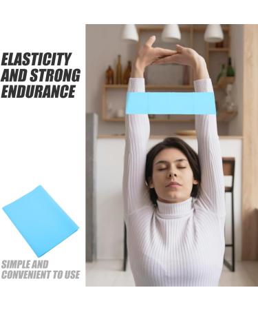 HANABASS Yoga Resistance Bands - Elastic Exercise & Rehab Tension Bands for Pilates & Strength Training - Sky Blue - Buy Online on GoSupps.com